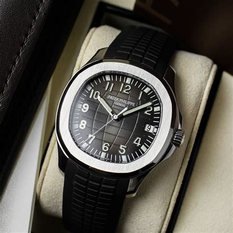 patek philippe aquanaut 5167a-001 4703392|Aquanaut Date Black Strap Stainless Steel 5167A.